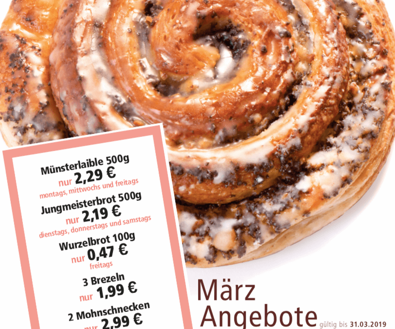 Unsere Angebote im März