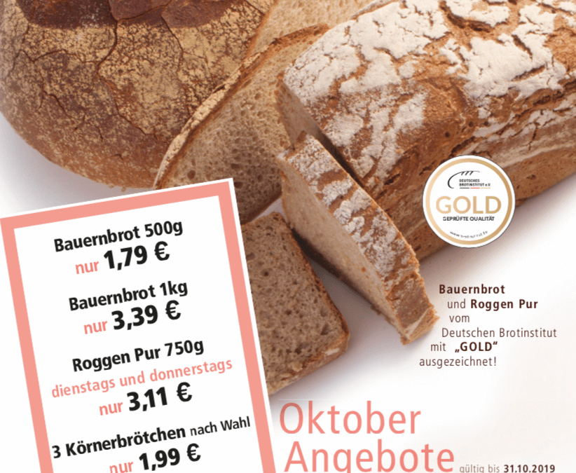 Unsere Angebote im Oktober