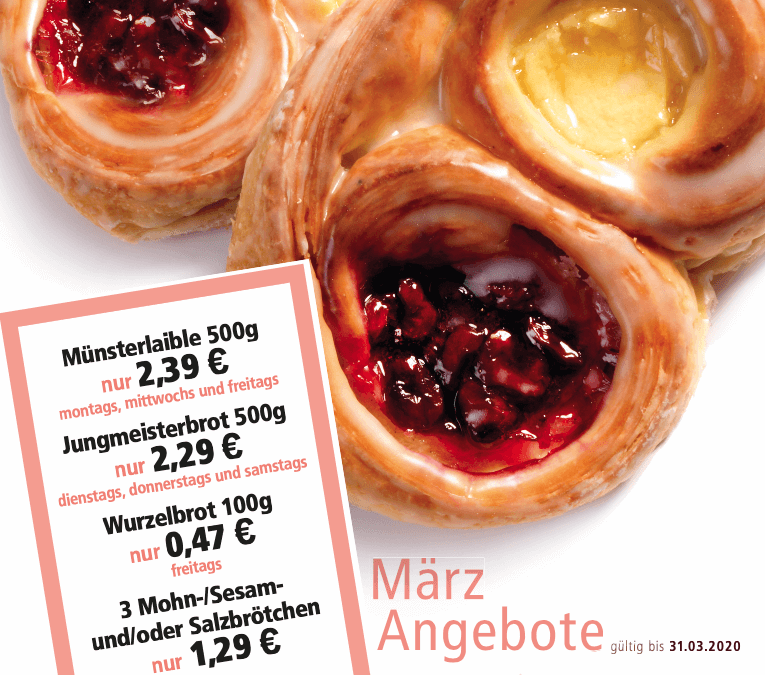 Unsere Angebote im März