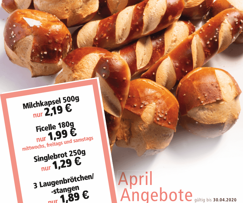 Unsere Angebote im April