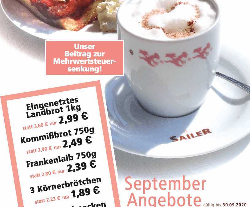 Unsere Angebote im September