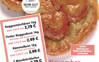 Unsere Angebote im November