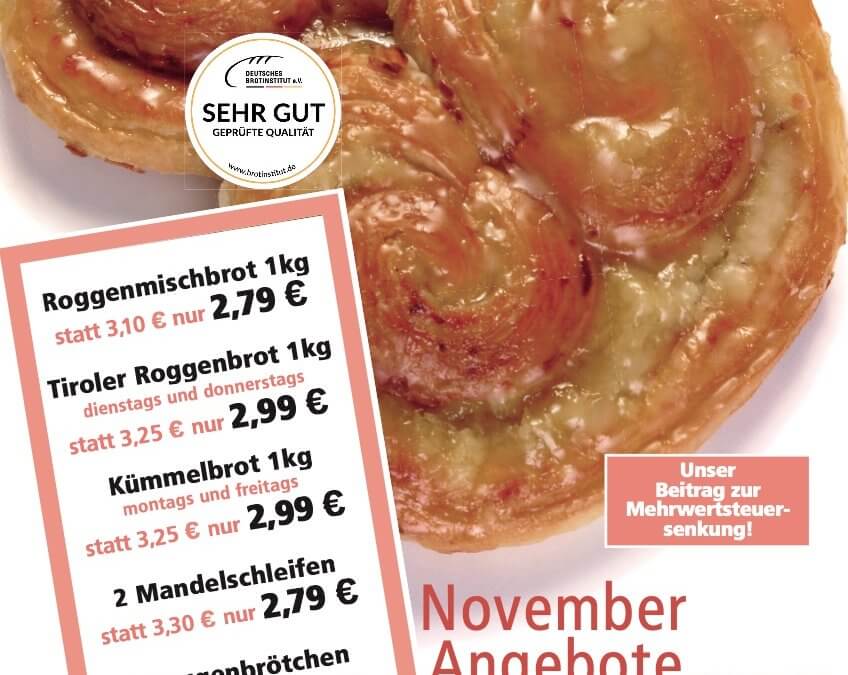 Unsere Angebote im November