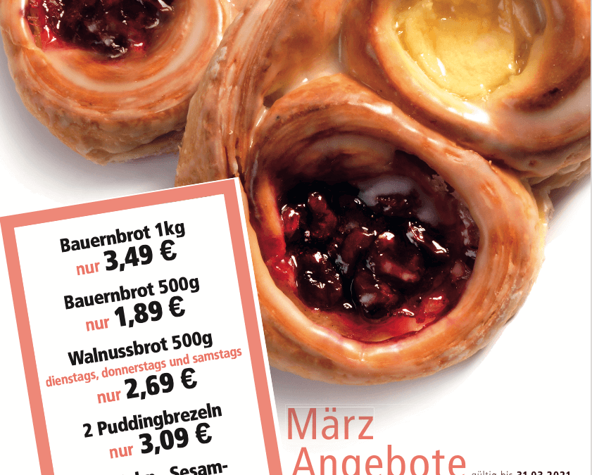 Unsere Angebote im März