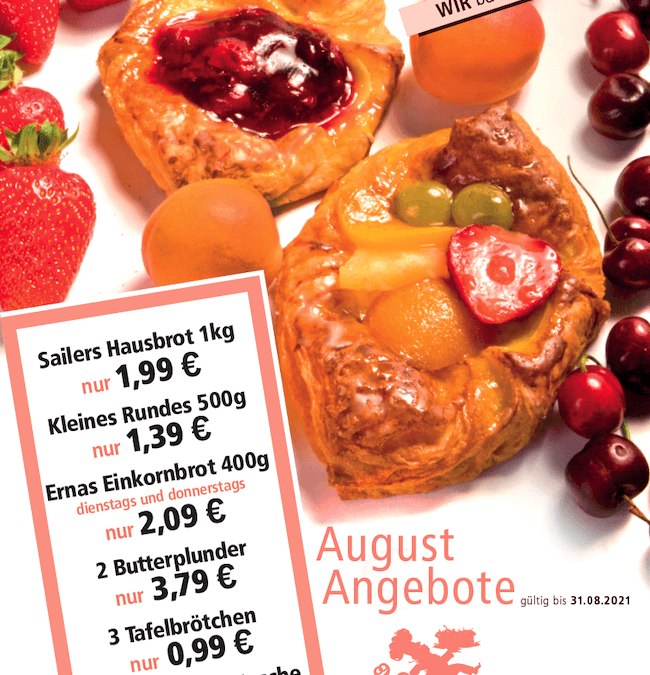 Unsere Angebote im August