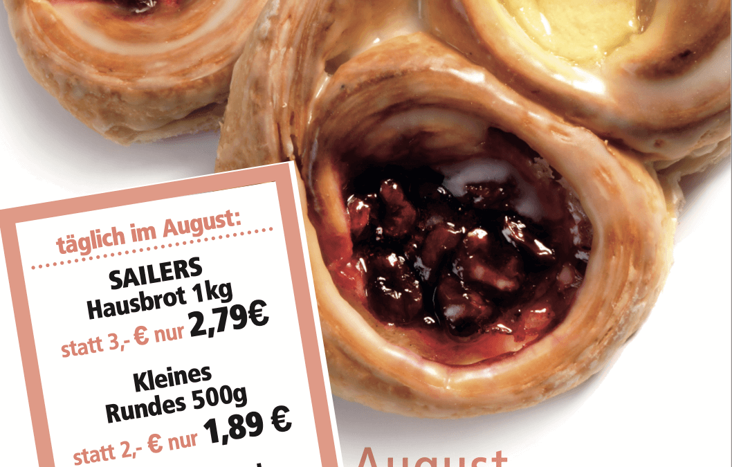 Unsere Angebote im August