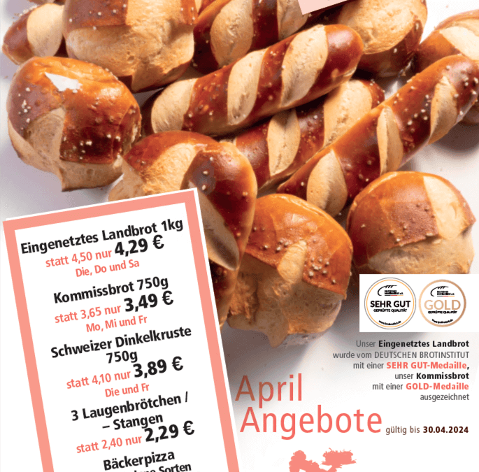 Unsere Angebote im April