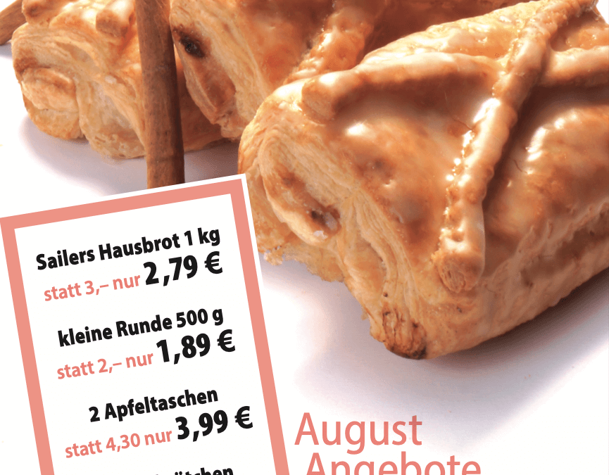 Unsere Angebote im August