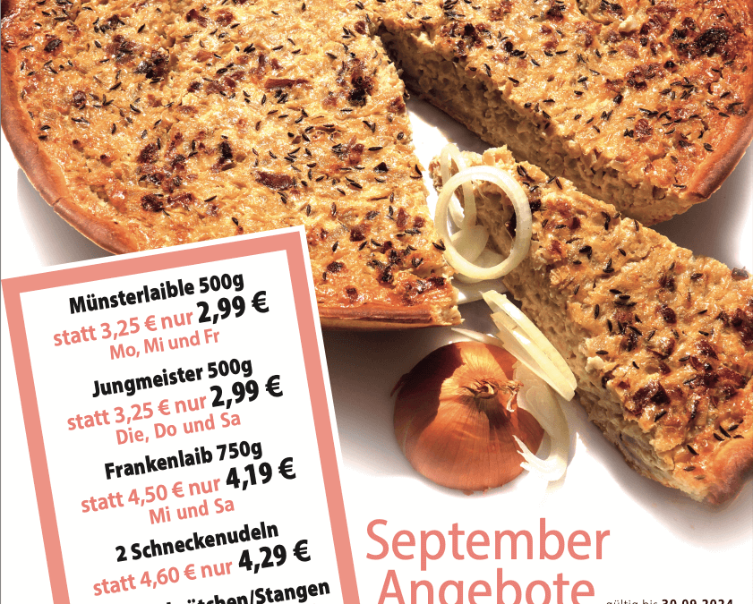Unsere Angebote im September