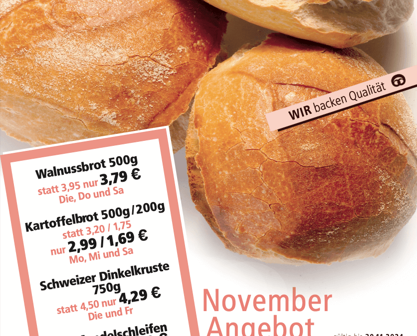 Unser Angebote im November
