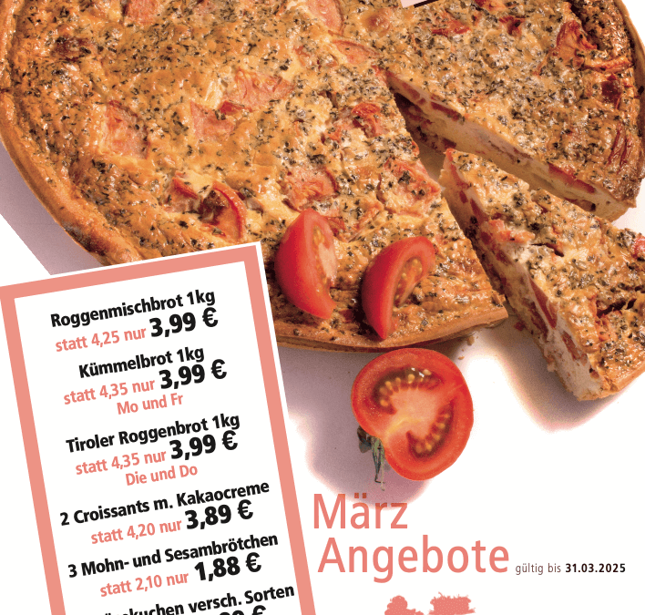 Unsere Angebote im März