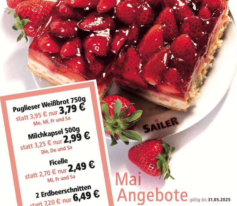 Unsere Angebote im Mai