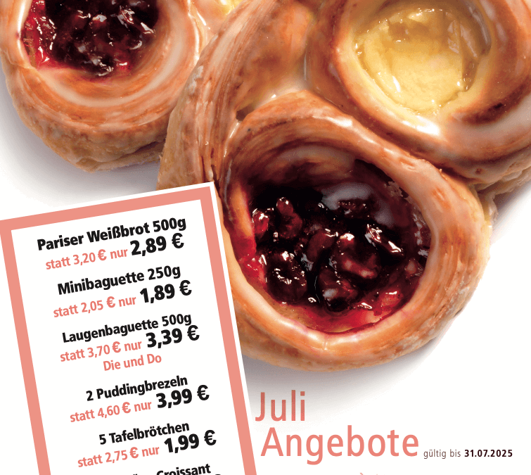 Unsere Angebote im Juli