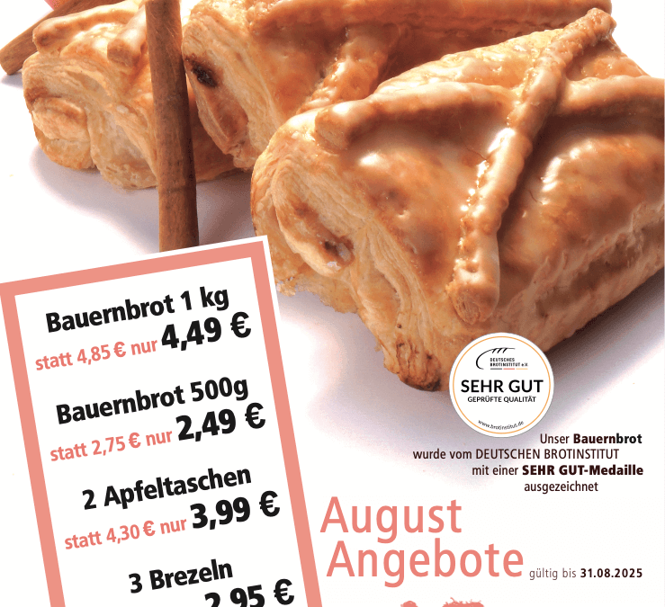 Unsere Angebote im August