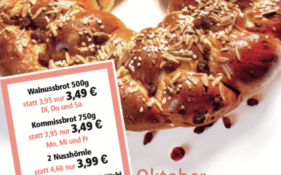 Unsere Angebote im Oktober
