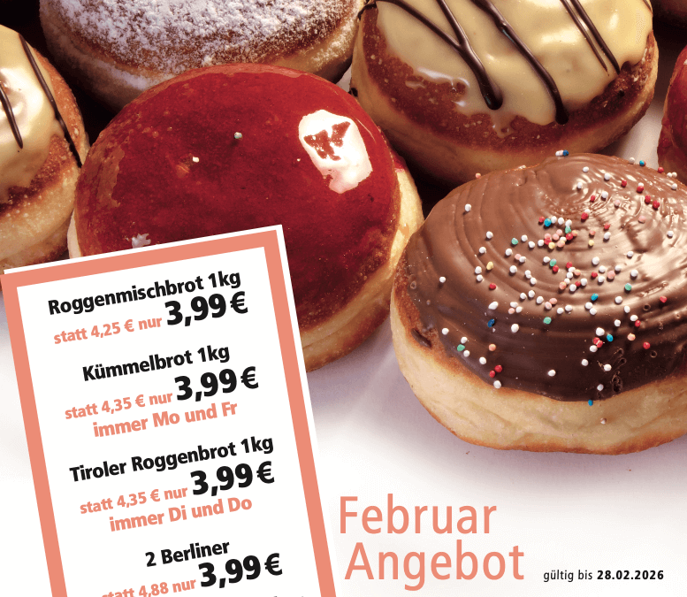Unsere Angebote im Februar