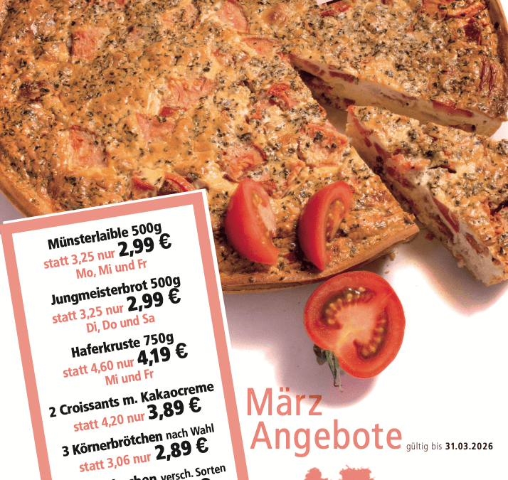 Unsere Angebote im März